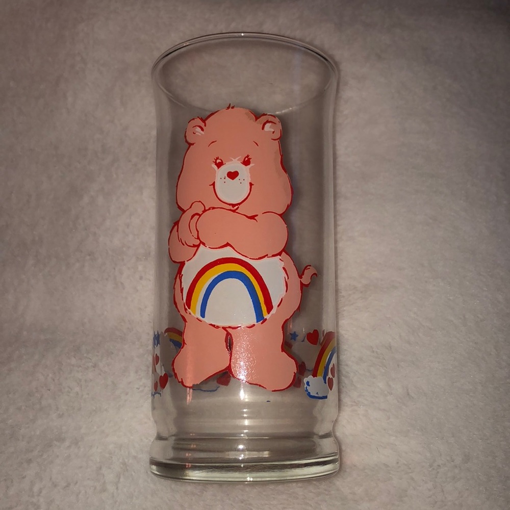 1983 vintage Pizza Hut Care Bear glass🌈
